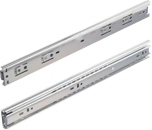 Направляющие Стройбат шариковые, полного выдвижения, из цинка, белые, 400мм, 2шт. / фурнитура для мебели