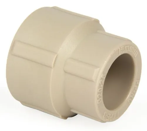 Муфта переходная Lammin / Ламмин внутренняя, полипропиленовая, серая, диаметр 25×20мм / фитинги