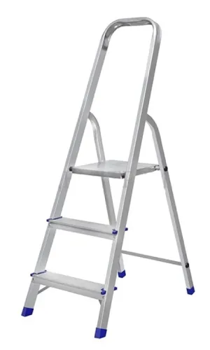 Стремянка STAIRS / Стеирс односторонняя, алюминиевая, 3 ступени, 130см / строительство и ремонт