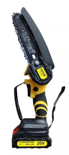 Пила цепная аккумуляторная Huter / Хутер ELS-20-Li-2К, АКБ 2шт., для пиления древесины, полотно 150мм, 1/4дюйма, Li-Ion, 2А/ч / электроинструмент