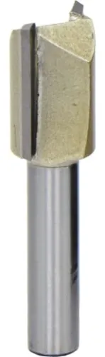 Фреза Elitech / Элитек пазовая прямая, 2 лезвия, твердосплавная, диаметр 13мм, хвостовик 8мм, 20/50мм / инструменты