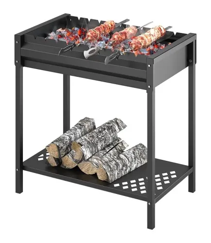 Мангал Везувий Кулинар 1 усиленный, стальной, 735×735×450мм