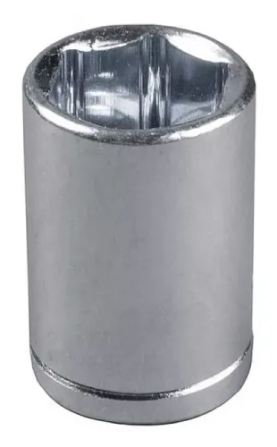 Торцевая головка Зубр Мастер шестигранная, из хромованадиевой стали, серая, 1/2дюйма, размер 14мм / инструменты