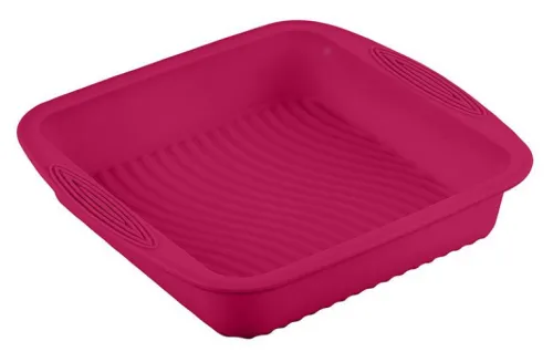 Форма для выпечки и запекания Mallony / Маллони ROSEO квадратная, из силикона, 26.5×24.5×5см / товары для кухни