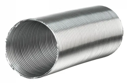 Воздуховод ЭРА гофрированный алюминиевый 13.5ВА, 135мм, 1м