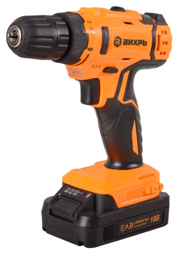 Дрель-шуруповерт Вихрь ДА-18Л-2К 18В 2акк Li-Ion 33Нм
