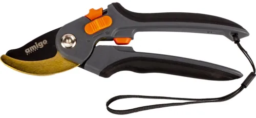 Секатор Amigo плоскостной с фиксатором, сталь, 210мм, артикул 76407