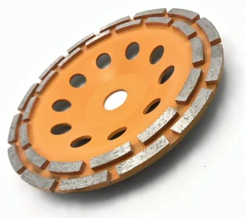 Чашка шлифовальная ВИХРЬ двухрядная алмазная, по бетону, зачистная, на металлической основе, посадка 22.2мм, диаметр 125мм / оснастка