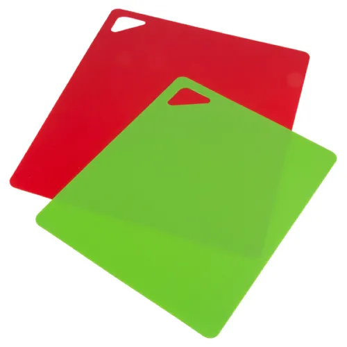Доска разделочная Mallony / Маллони из пластика, гибкая красная/зеленая, размером 270х215мм, 325х270мм, 2шт. / товары для кухни