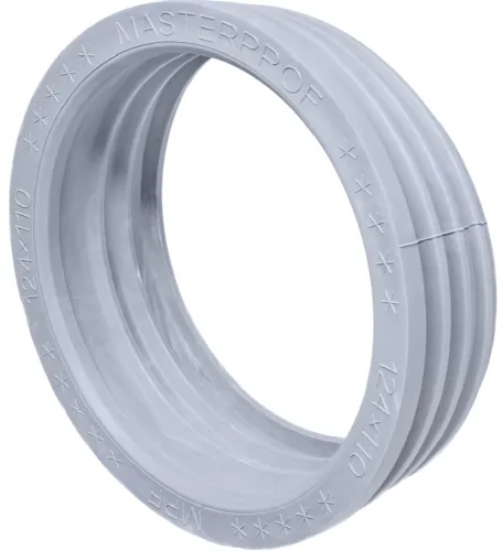 Манжета для унитаза Masterprof, резина, серая, арт. ИС.131765