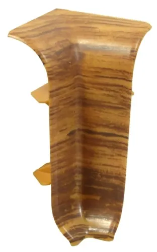 Внутренний угол для плинтуса MIXTON / Микстон напольный с текстурой, из ПВХ, цвет дуб больцано, размер 56мм, в упаковке 2шт. / отделочные материалы