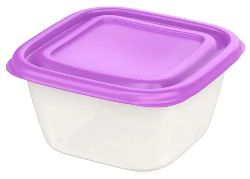 Контейнер пищевой Альт-пласт Прованс с крышкой, из пластика, прозрачный, 600мл / хранение продуктов