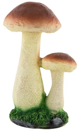Фигурка садовая PARK / Парк Гриб белый двойной декоративная, из полистоуна, 24х15х11см / дом и сад