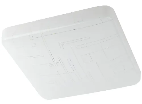 Светильник светодиодный ЭРА SPB-6-18 потолочный квадратный, пластиковый, 4000К, 1350Лм, нейтральный белый, 220В, IP20, 18Вт / освещение