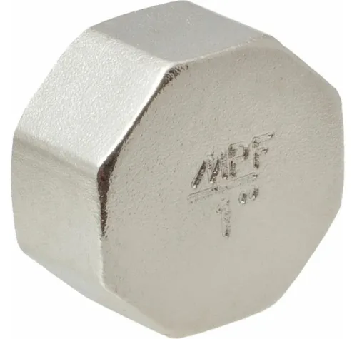 Заглушка MPF, никелированная латунь, внутренняя резьба 1", ИС.072285