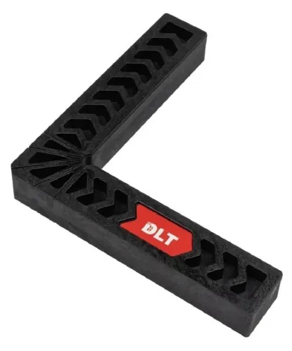 Угольник строительный DLT 160х160мм, черный, арт. 86710