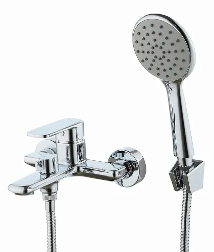 Смеситель Lemark / Лемарк Melior для ванны, одноручный, из латуни, цвет хром, излив 167мм / сантехника