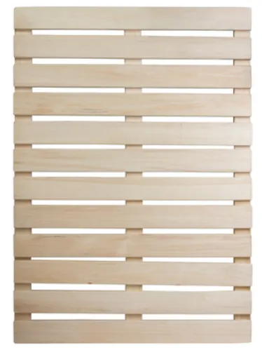 Решетка на пол Банные штучки для бани и сауны, из древесины липы, бежевый, 70×100см / трапик