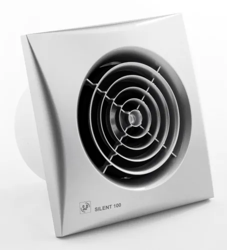 Вентилятор вытяжной S&P Silent-100CZ SILVER, 100мм, 95м3/ч