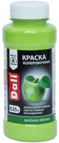 Колер Dali атмосферостойкий, зелёное яблоко 0.25л