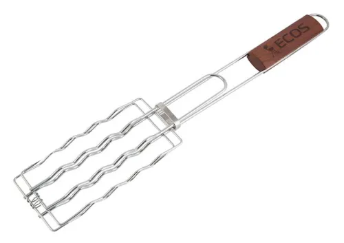 Решетка гриль Ecos RD-169D хромированная, сталь, 50х17х8.5см