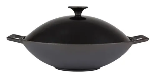 Сковорода Mallony ВОК антипригарная чугунная 3.3л, диаметр 31см