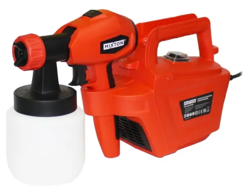 Электрический краскопульт MIXTON КРЭ-650HVLP, 650Вт, 0.8л