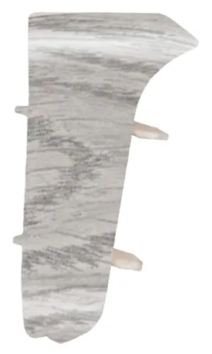 Внутренний угол для плинтуса MIXTON / Микстон Rico Leo напольный с текстурой, из ПВХ, цвет сосна серебристая, размер 56х25мм, в упаковке 2шт. / отделочные материалы