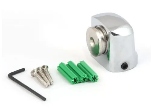 Ограничитель для двери Apecs / Апекс DS-2751-M-CR(S) магнитный, из сплава ЦАМ, хром матовый / товары для дома