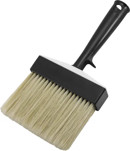 Кисть малярная DECOR / Декор Black Edition ракля, со смешанной светлой щетиной, 30×120мм / малярные и отделочные инструменты