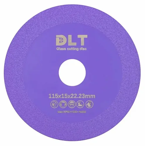 Диск алмазный DLT / ДЛТ №11 шлифовальный по керамике, сухой и влажный рез, диаметр 115мм, посадочный 22.23мм, высота сегмента 15мм, рез 1.5мм / расходные материалы и оснастка