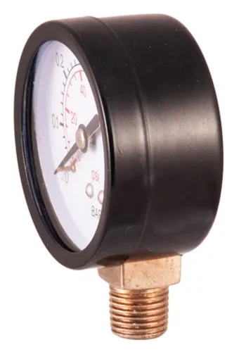 Манометр давления воды Jemix / Джемикс XPS-R с боковым подключением, механический, из штампованной стали, 6бар, 1/4дюйм / измерительные инструменты