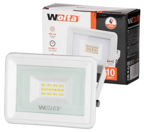 Прожектор Wolta WFL-10W/06W светодиодный, 10Вт, 5500К, IP65