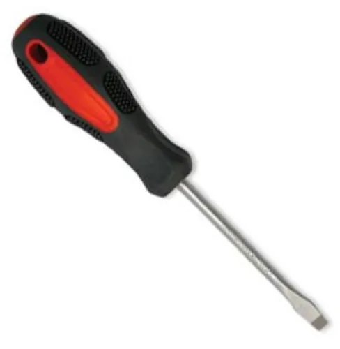 Отвертка шлицевая 888 с намагниченным наконечником, двухкомпонентной рукояткой, из хромованадиевой стали, черная, наконечник SL, стержень 5х150мм / инструменты