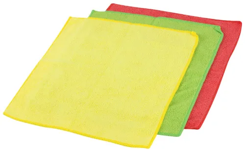 Салфетки для уборки Рыжий кот из микрофибры, 30х30см, в упаковке 3шт. / хозяйственные товары