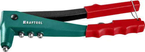 Заклепочник KRAFTOOL / Крафтул для вытяжного и резьбового крепежа, литой, 2.4-4.8мм, 260мм / инструменты
