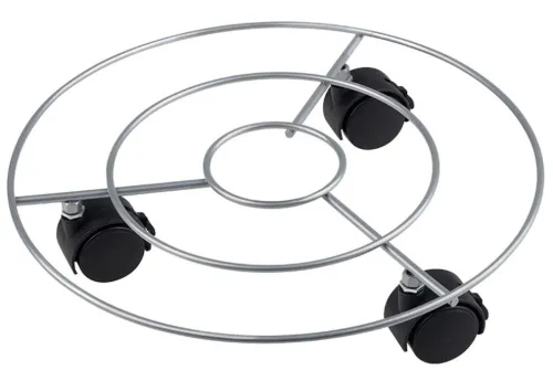 Подставка для цветов Рыжий кот на колесиках, 35см, арт. 109214