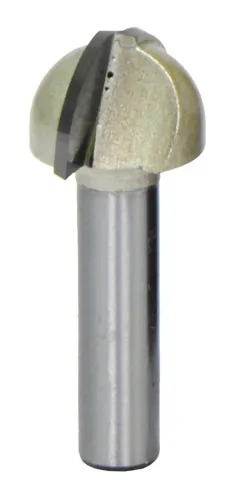 Фреза Elitech / Элитек галтельная полукруглая, 2 лезвия, стальная, диаметр 19мм, хвостовик 8мм, 12/43мм / инструменты