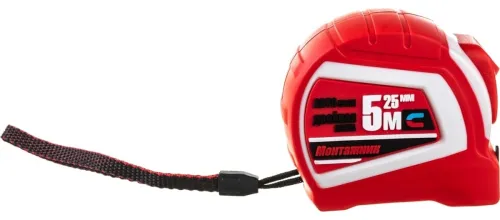 Измерительная рулетка Монтажник 5м с автостопом, 603525