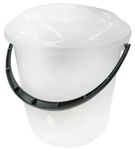 Ведро SVIP Классика с крышкой и ручкой, пластик, 12л, SV4077