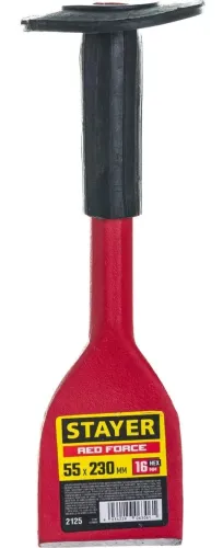 Зубило-конопатка Stayer MASTER Red Force с протектором, 230мм