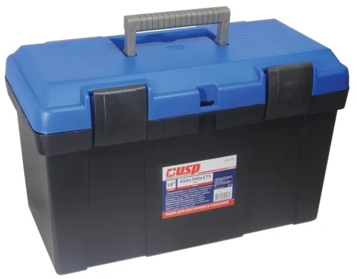 Ящик для инструментов USP 65495, пластик, 450х240х275мм
