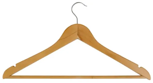 Вешалка плечики Рыжий кот W2-Р, деревянная с перекладиной