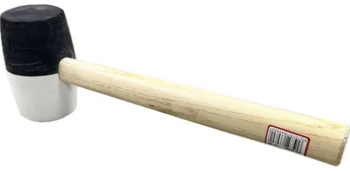 Киянка RUBI / Руби с деревянной рукояткой, резиновая, бежевая, 35см / инструменты