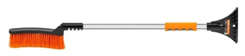 Щетка автомобильная Amigo / Амиго со скребком для льда, из алюминия и пластика с синтетическим ворсом, длина 880мм / автотовары