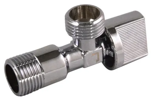 Кран шаровый СТМ угловой, ручка бабочка, латунь, 1/2"