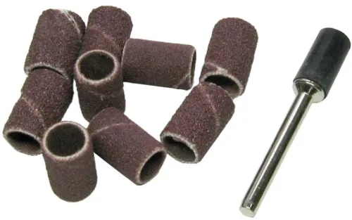 Набор насадок для гравера USP / ЮСП бандажи и держатель, из оксида алюминия, зернистость 80 и 120 / инструменты, оснастка