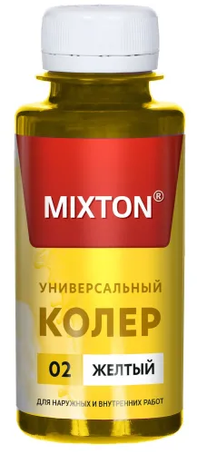 Колер для краски MIXTON паста универсальная, 0.1л, желтый
