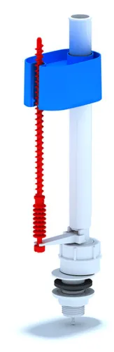 Арматура для унитаза АНИпласт Эконом с нижней подводкой, из пластика, белый, 1/2дюйма / сантехника