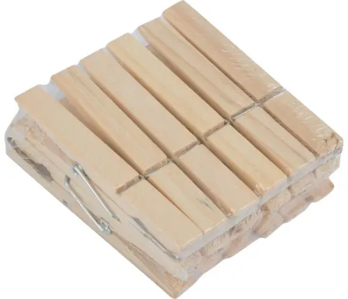 Прищепки Рыжий кот деревянные 12 шт. 311378